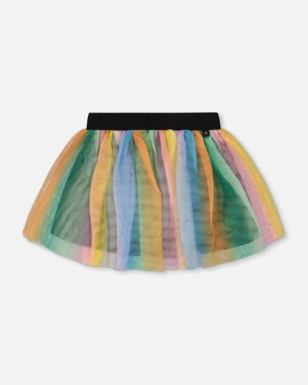Rainbow Mesh Skirt