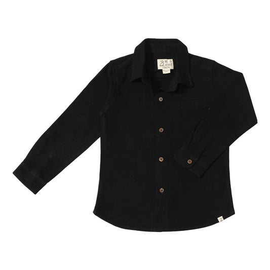 Atwood Black Woven Shirt