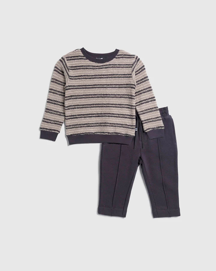 Loopy Stripe Knit Set