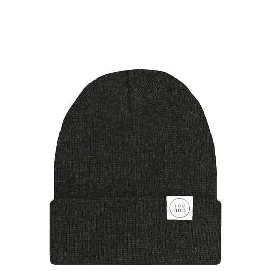 Heathered Black Beanie