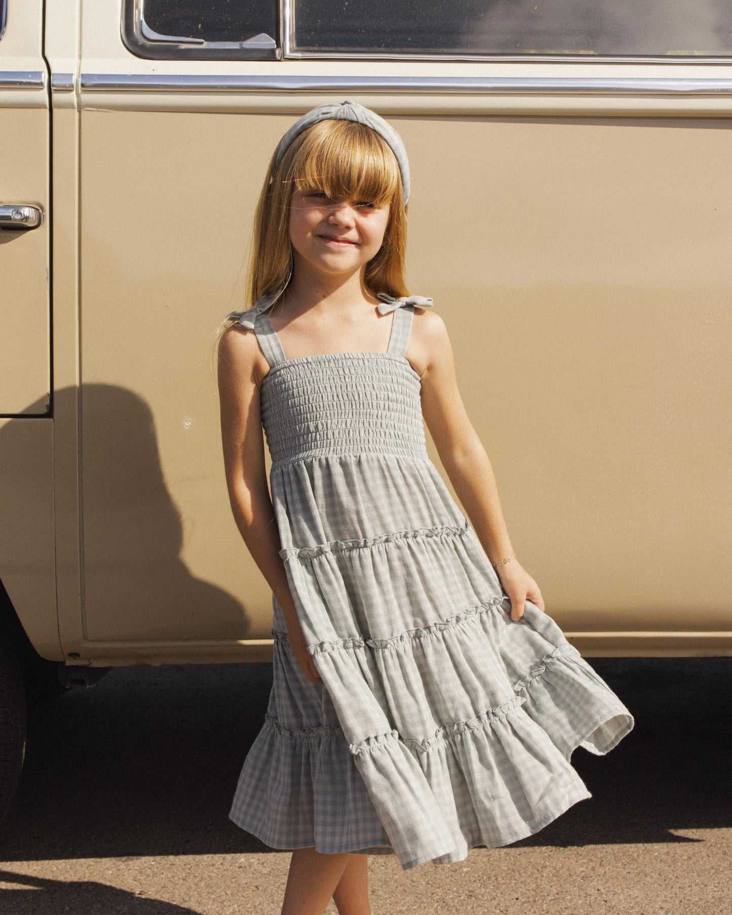 Green Gingham Taylor Dress