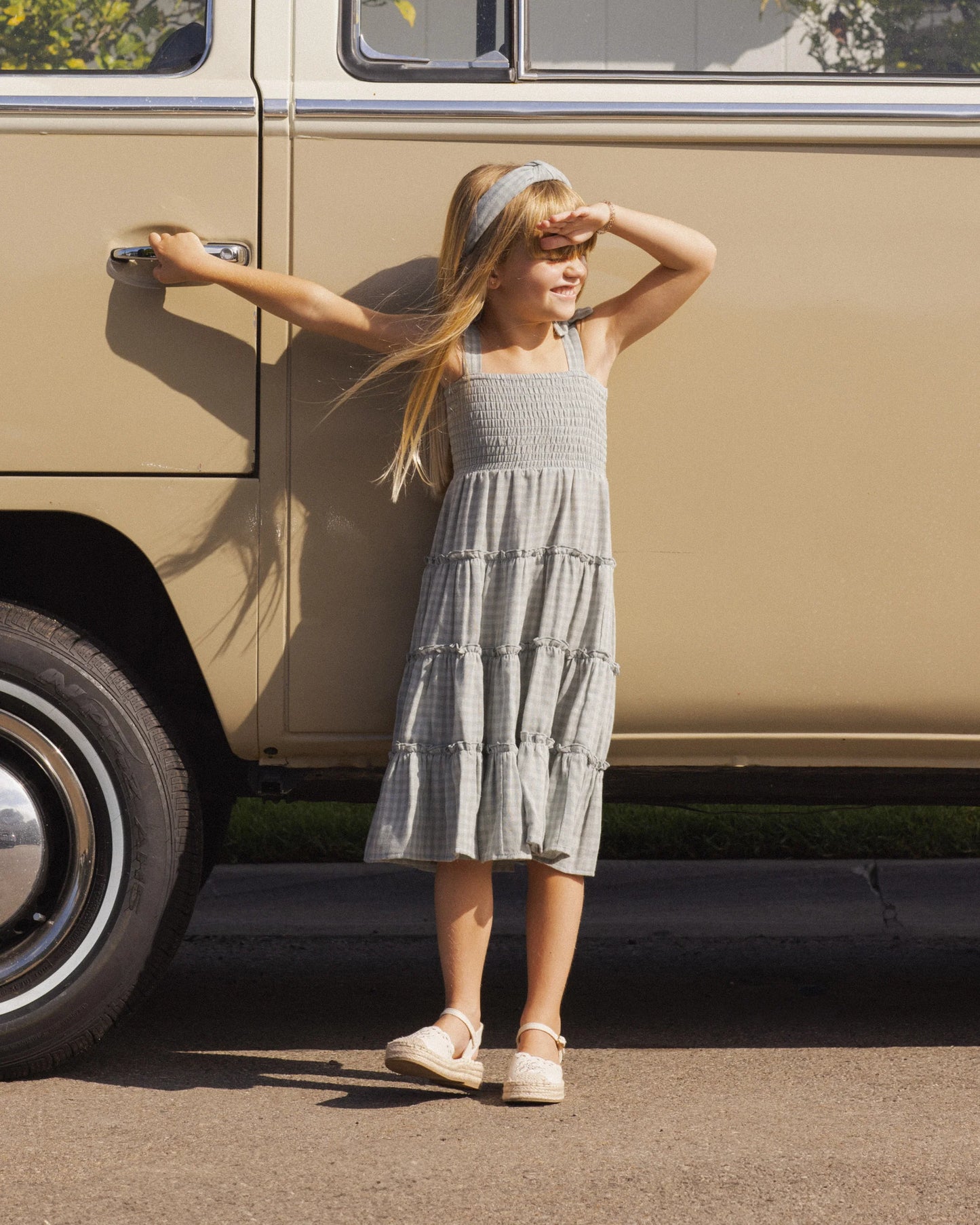 Green Gingham Taylor Dress