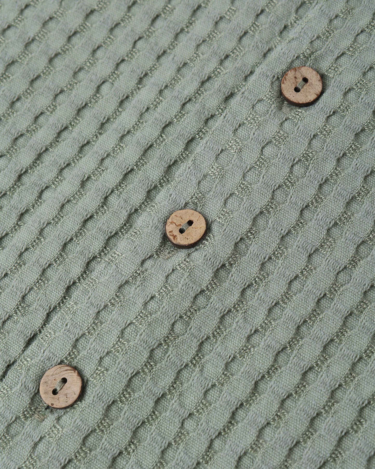 Sea Green Lapel Collar Shirt