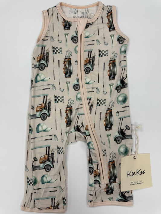 Print Finn Zip Tank Romper