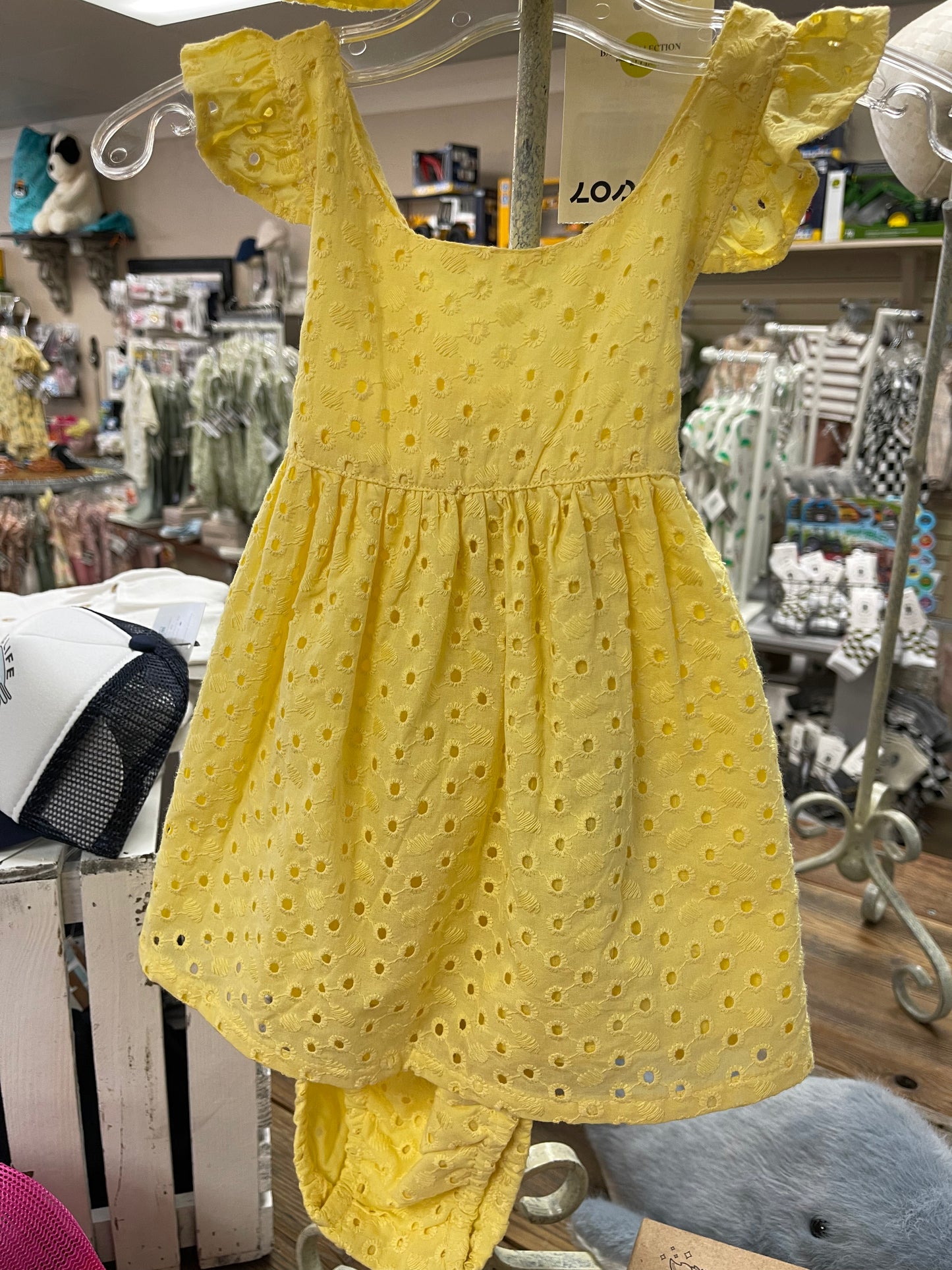 Voile Light Yellow Dress