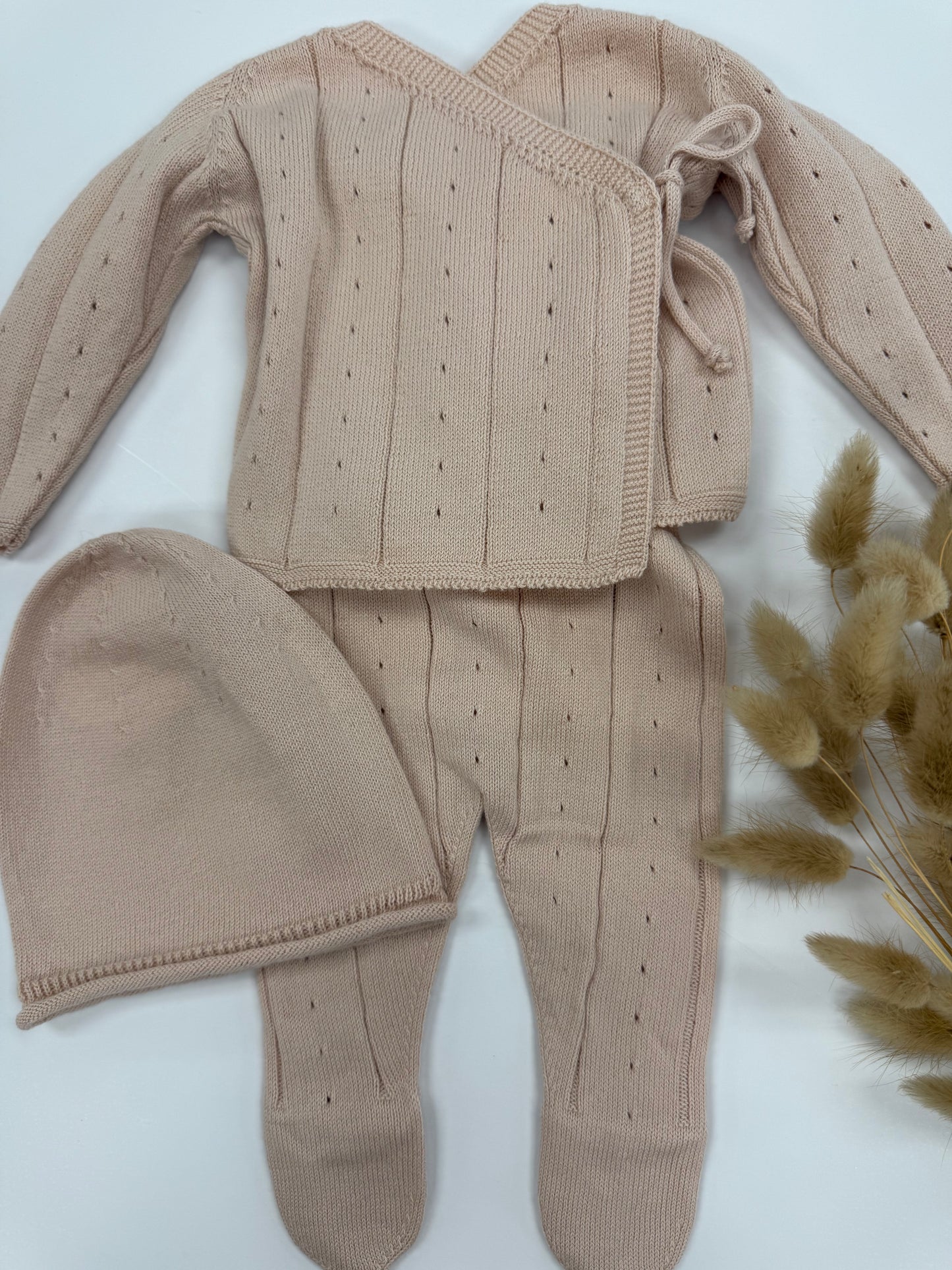Soft Light Pink Kimono Set