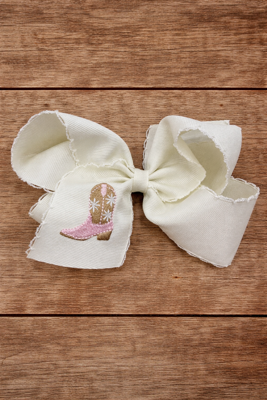King Natural Cowgirl Boot Gro Bow