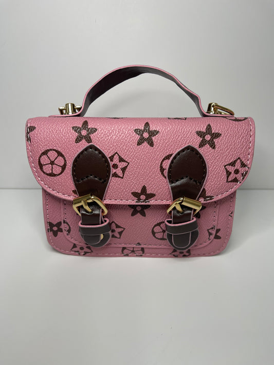 Brown and Pink Purse