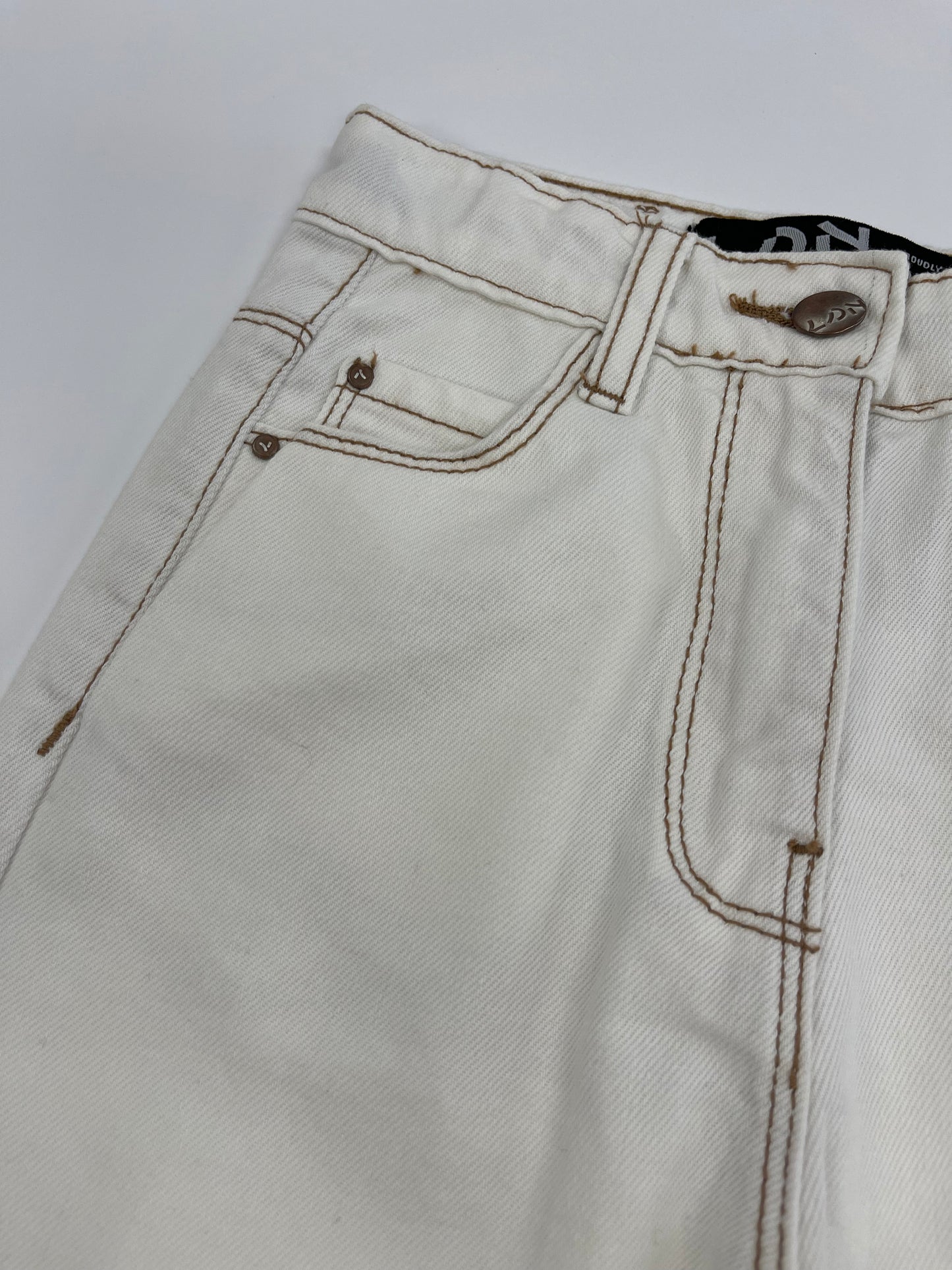 Ecru Twill Fashion Pant