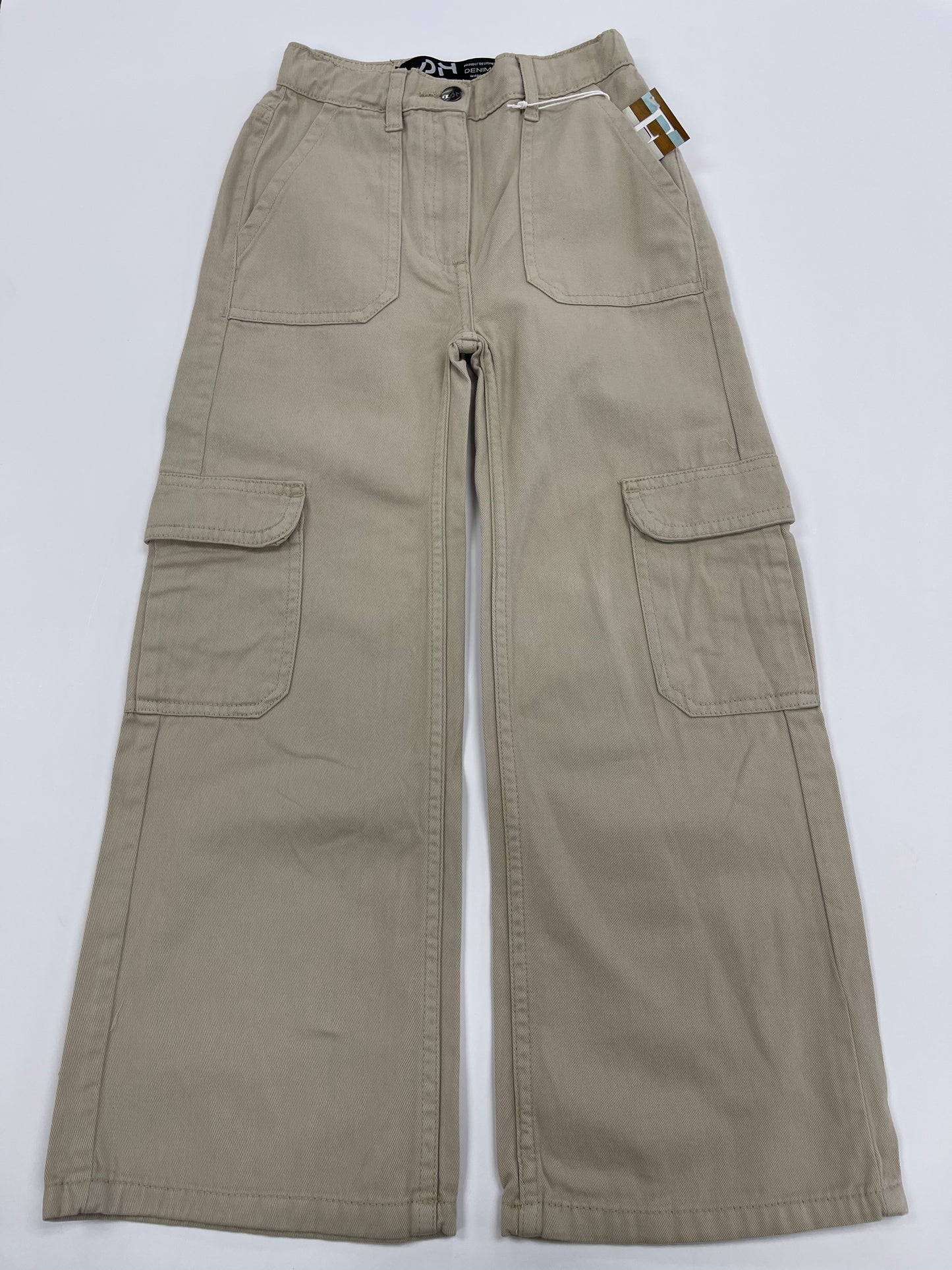 Beige Cargo Twill Pant