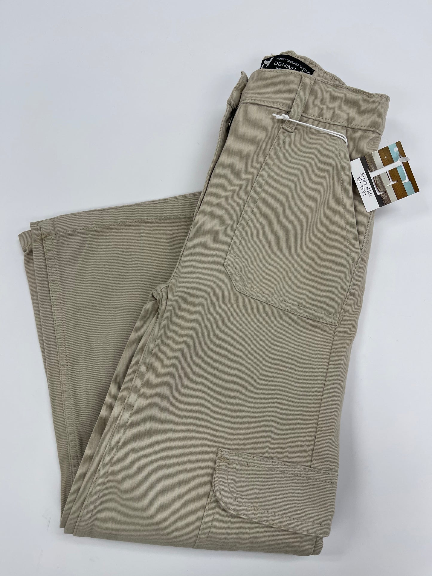 Beige Cargo Twill Pant