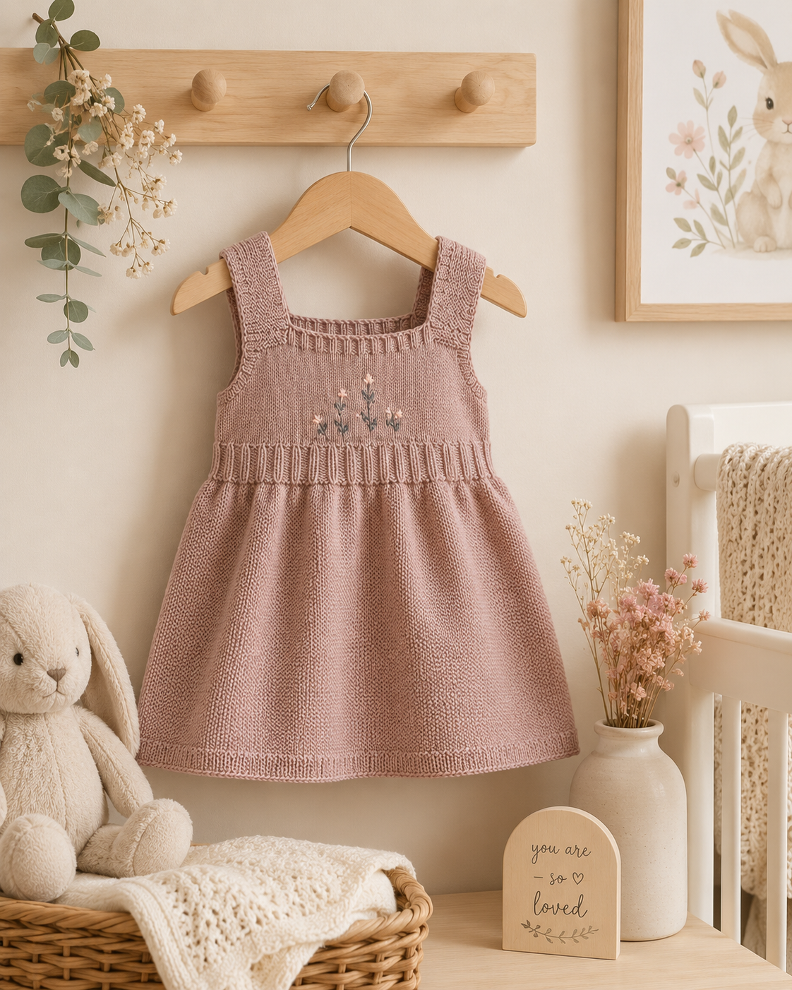 Aurora Candy Embroidered Knit Dress