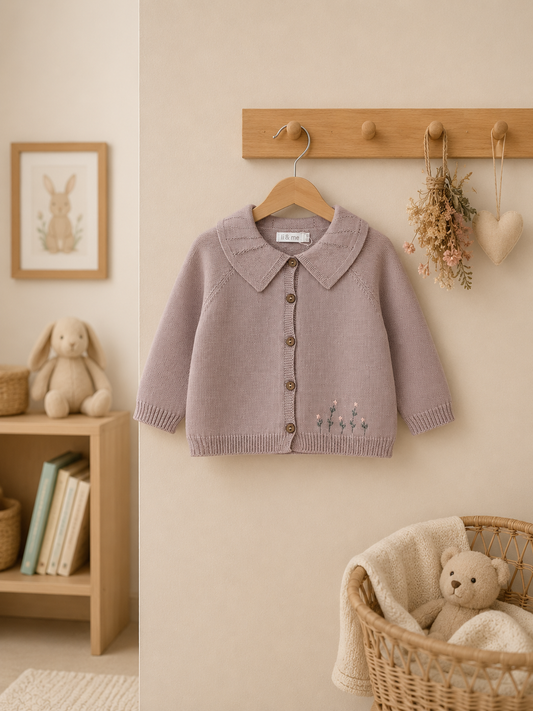Dahlia Embroidered Knit Cardigan