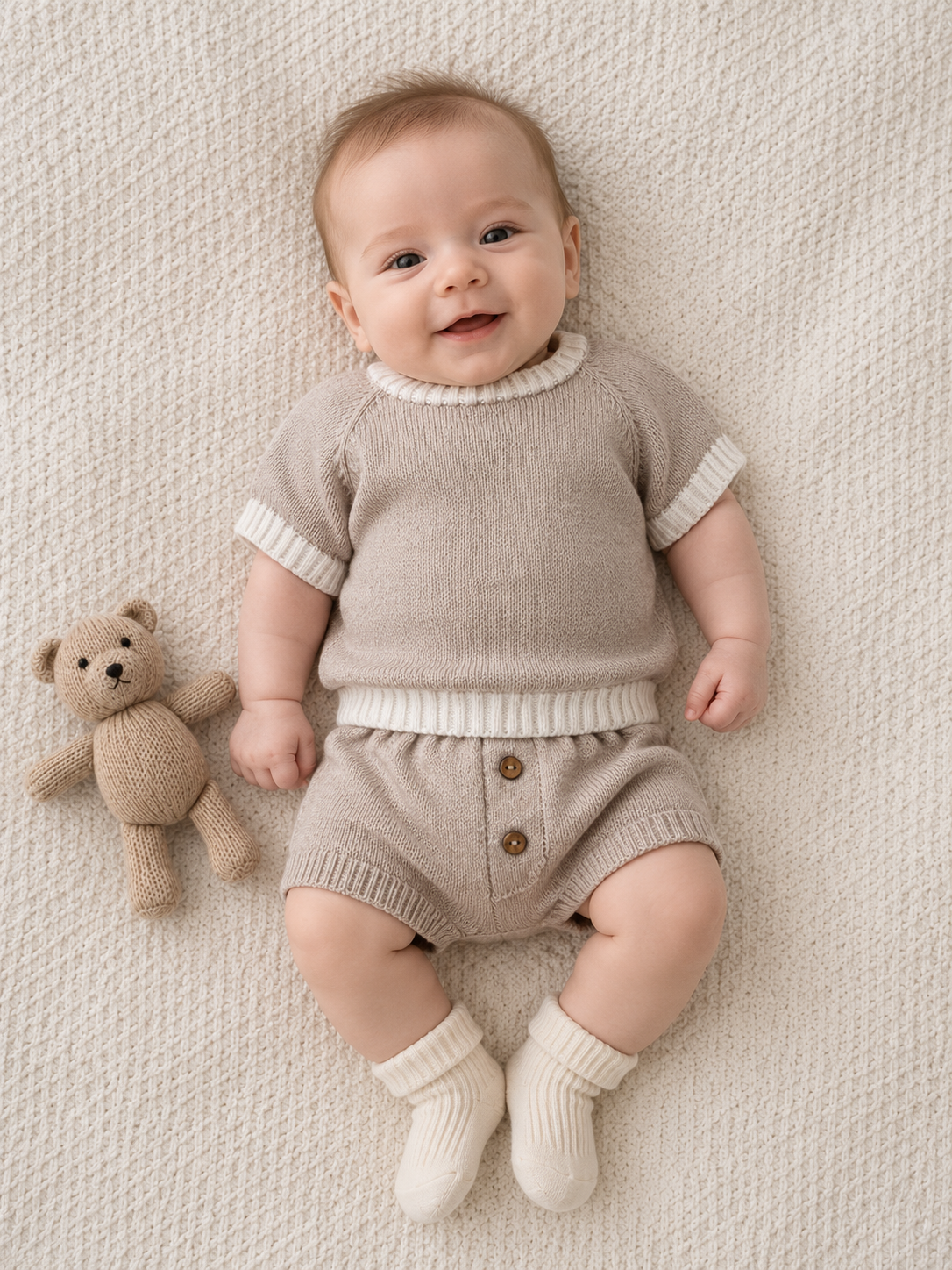 Toasted Short Sleeve Knit Set