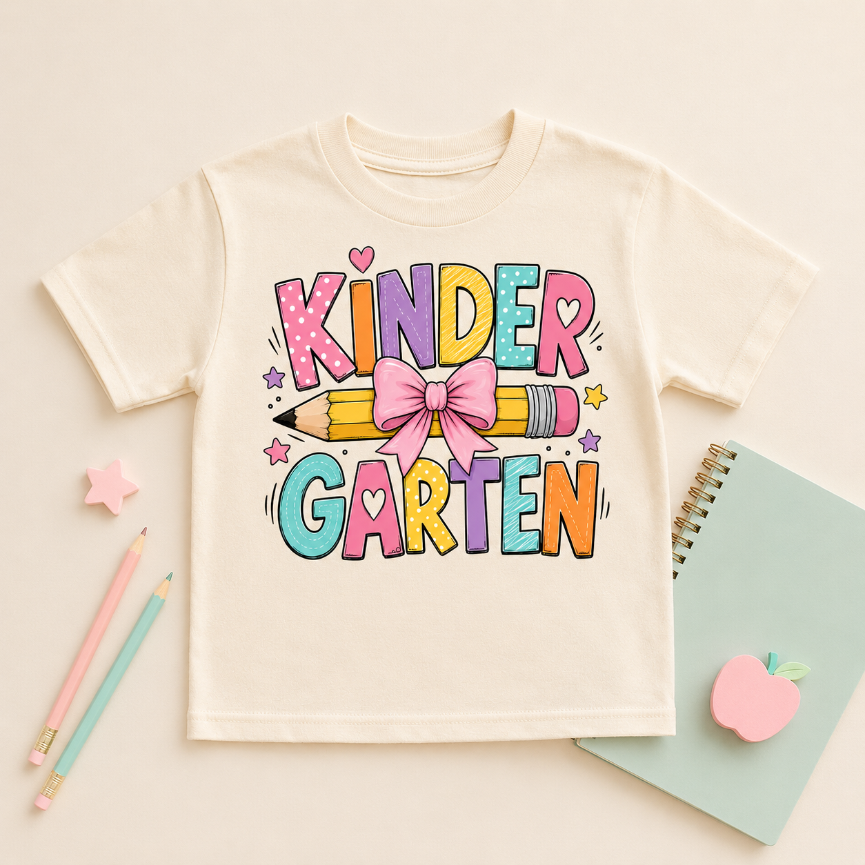 Kindergarten Pencil Bow Shirt