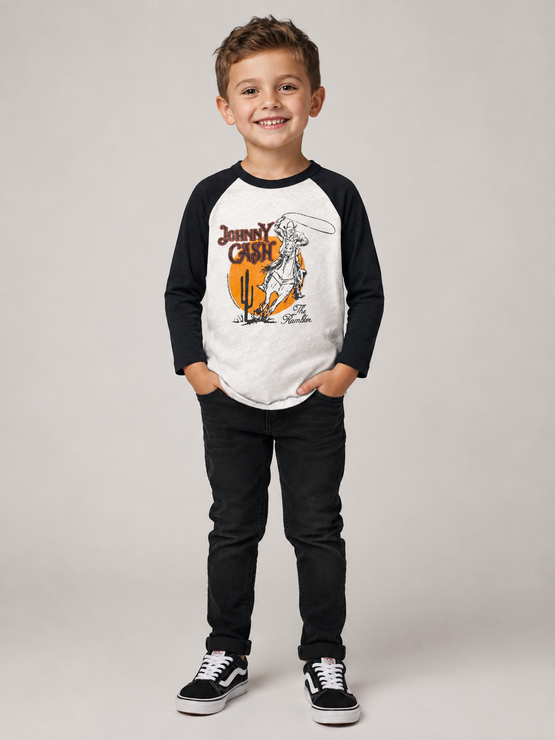 Johnny Cash Raglan Tee