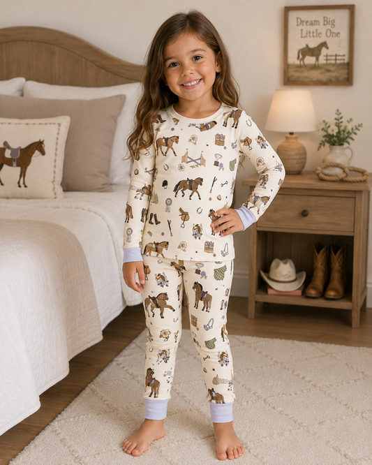 Pretty Equestrian L/S Loungewear Set