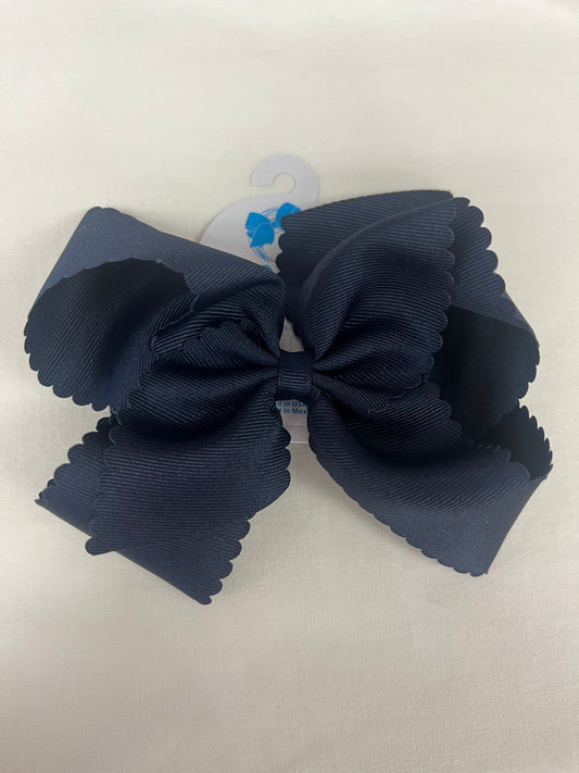 NVY KNG Scallop Bow