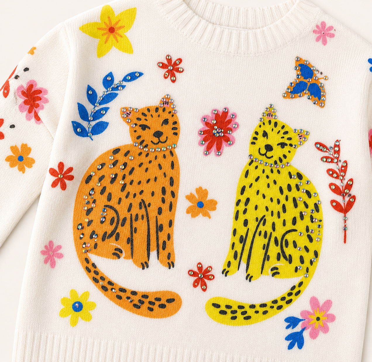 Twin Cat Knit Sweater