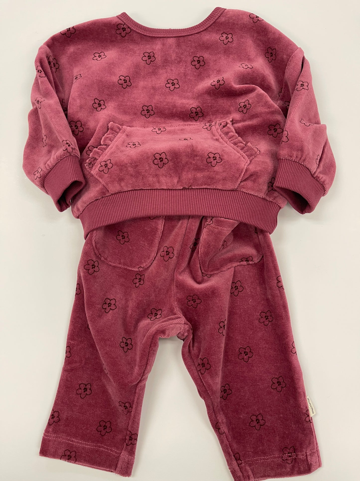 Deco Rose Velour 2pc Set