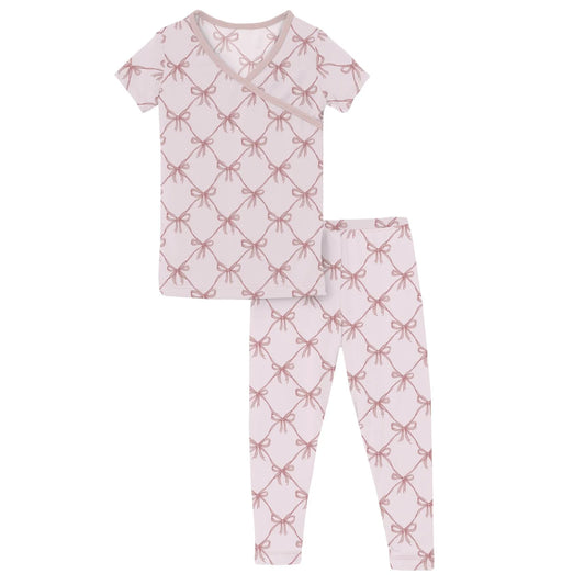 Shrinking Bow Kimono PJ Set