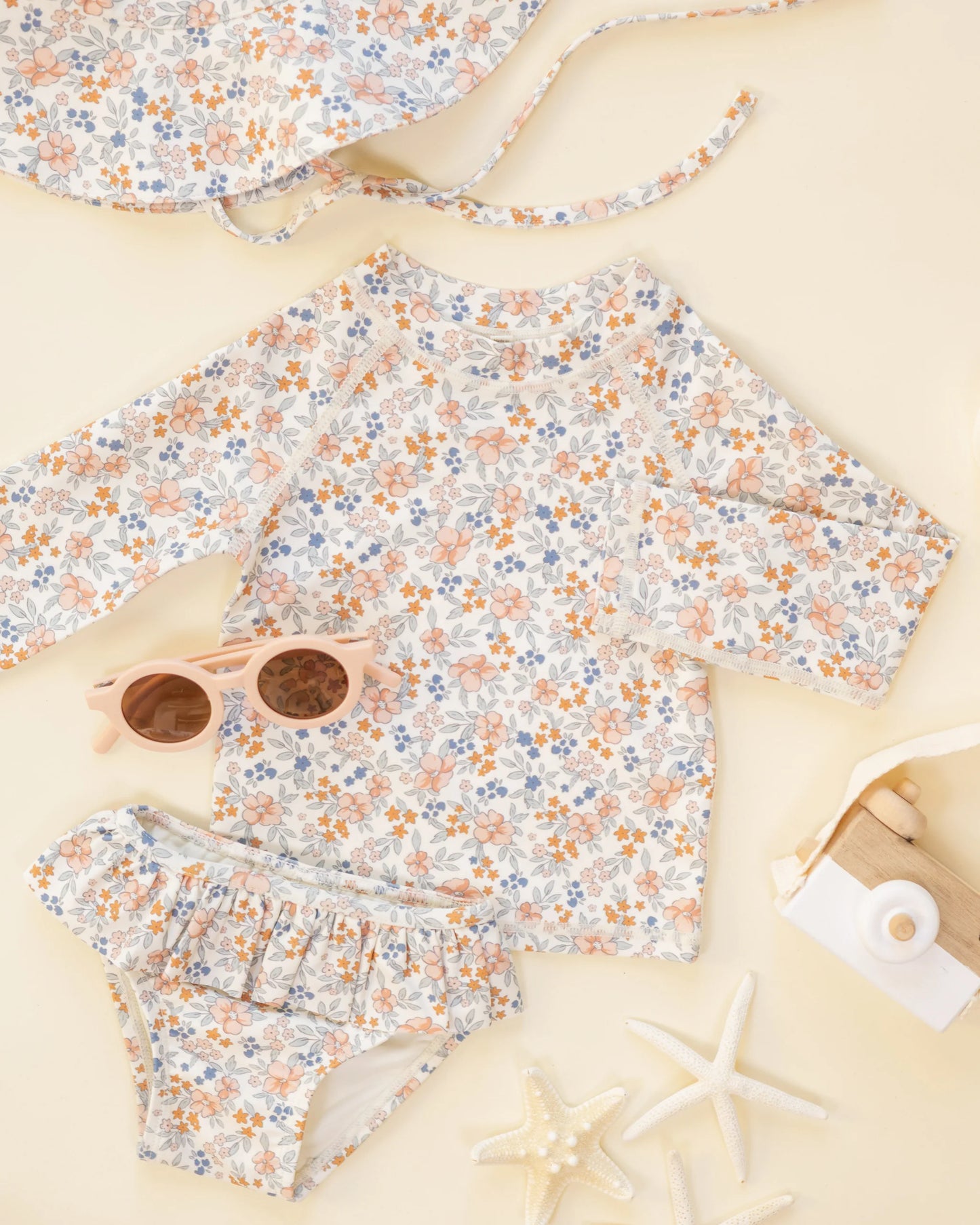 Rashguard Girls Set Flower Feilds