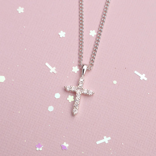 Bling Cross Necklace