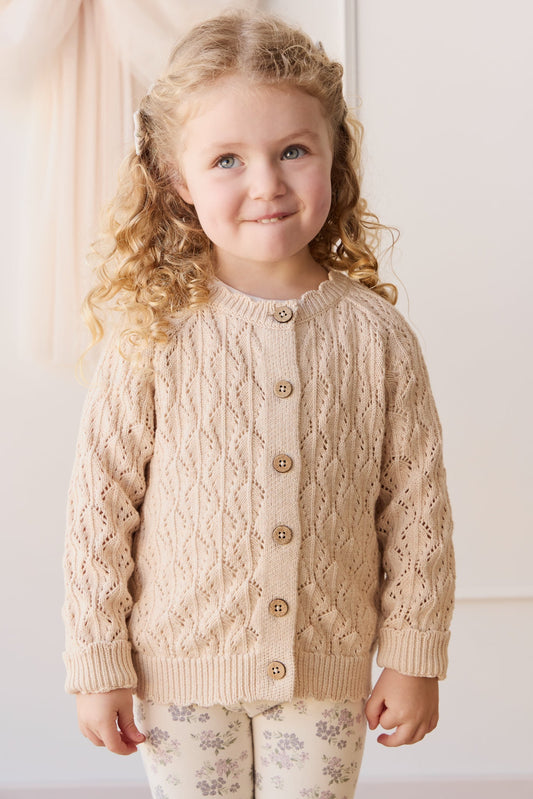Livvy Cardigan Light Oatmeal