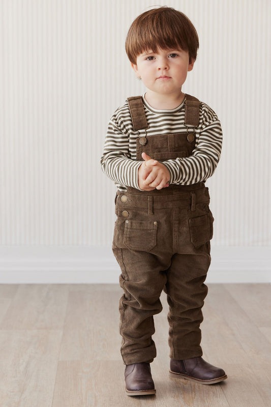 Deep Olive Arlo Cord Overall