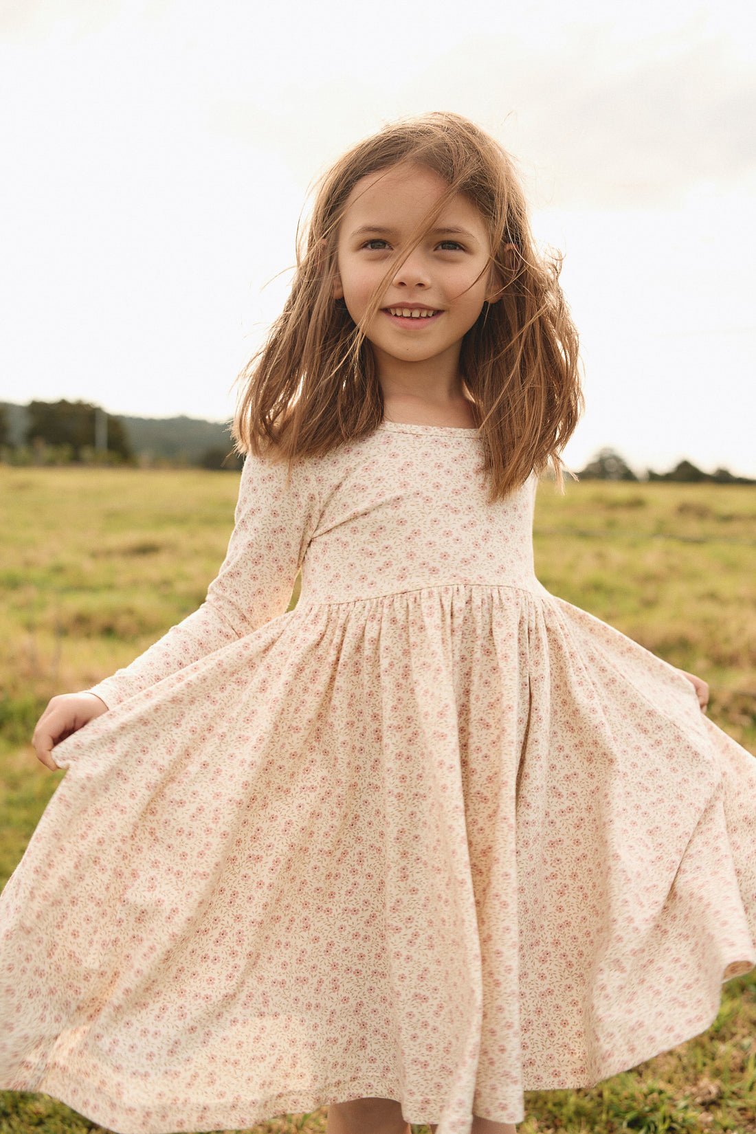 Tallulah Emmy Egret Organi Dress