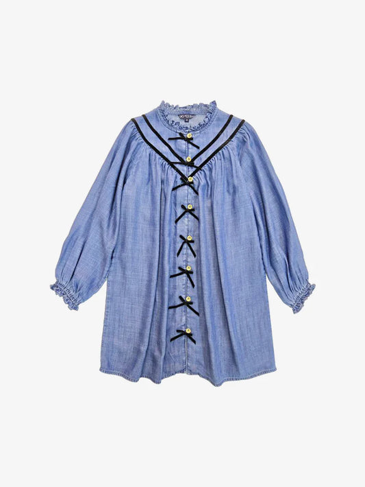 Marianna Tencel Bow Dress