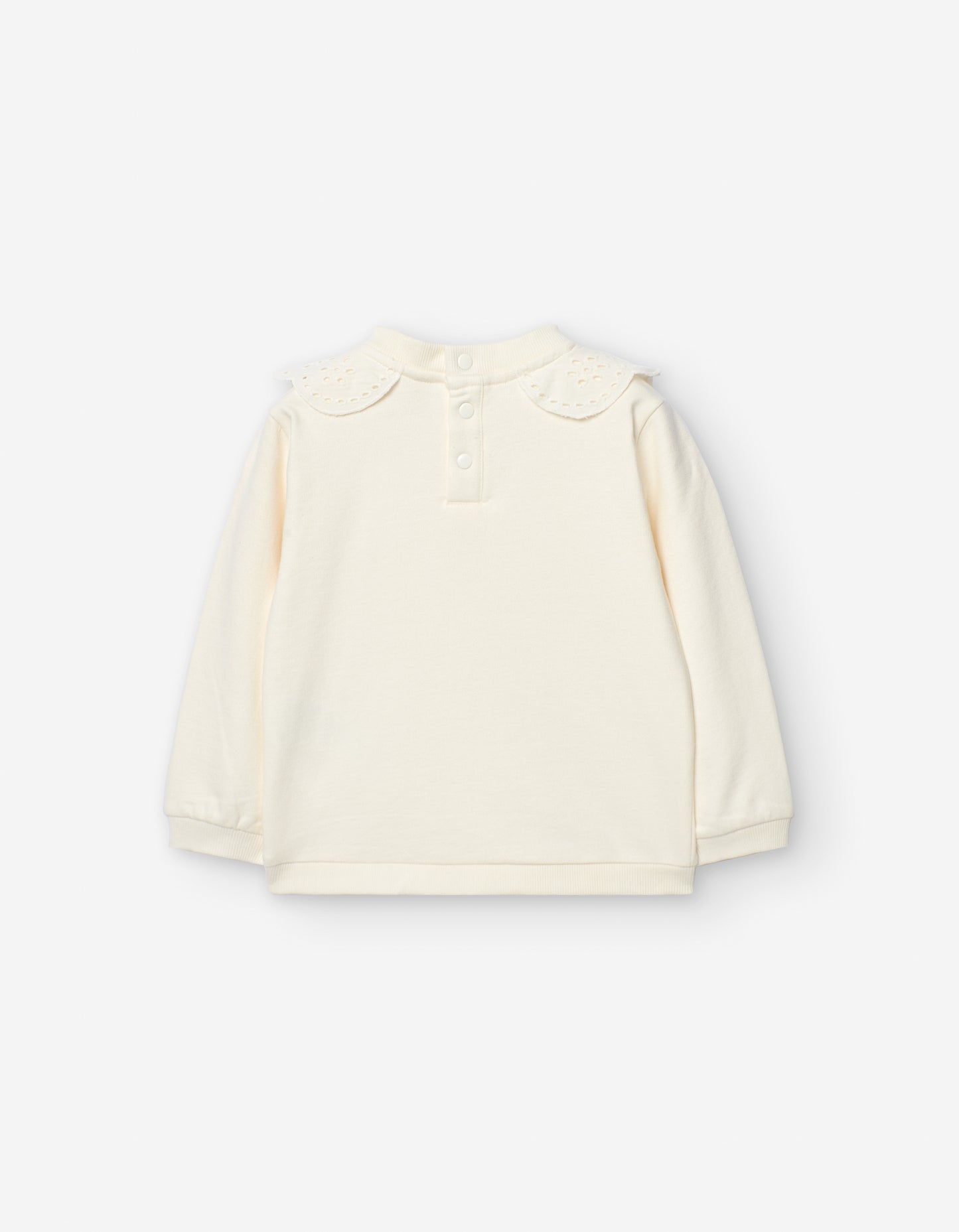 Ecru Sweater W/ Collar