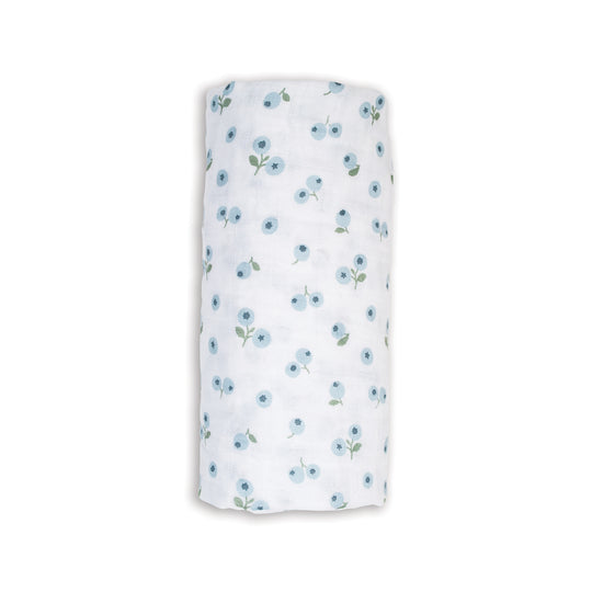 Blueberries Cotton Swaddle