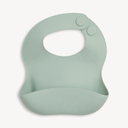 Sage Silicone Magnetic Bib