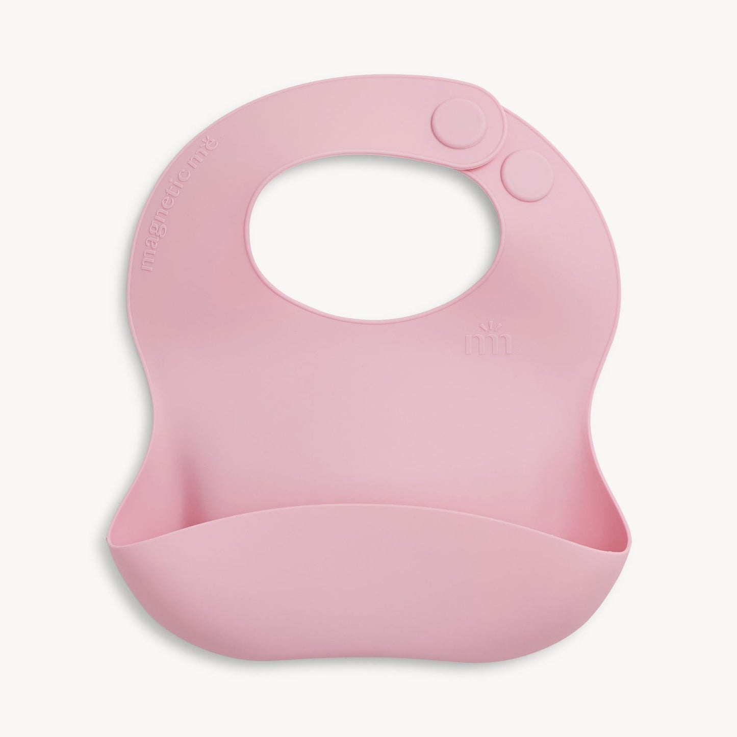 Nursery Pink Silicone Magnetic Bib