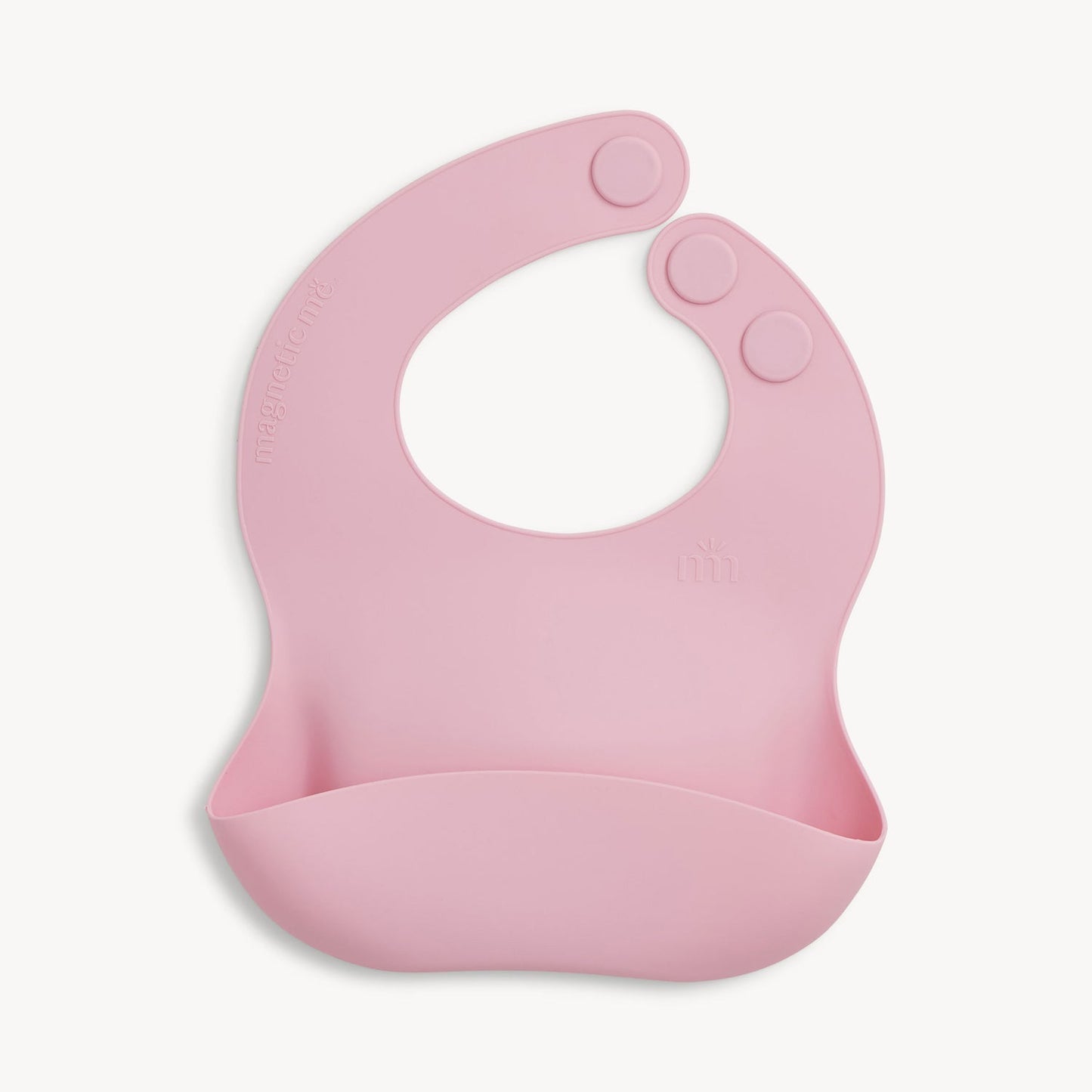 Nursery Pink Silicone Magnetic Bib