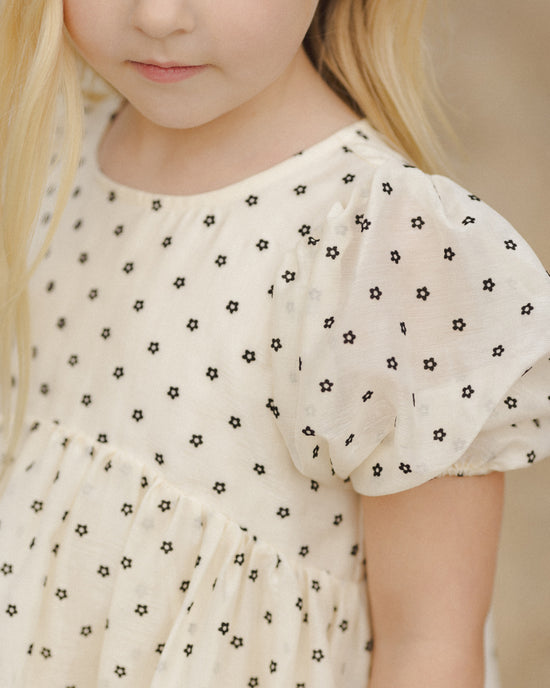 Luna Flocked Daisy Dress