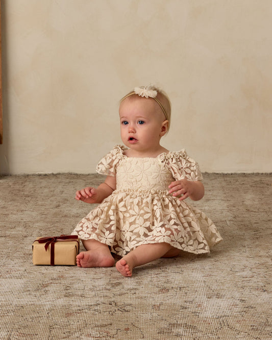 Embroidered Daisy Margot Romper