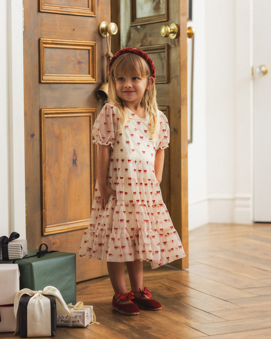 Dottie Dress Ruby Bows
