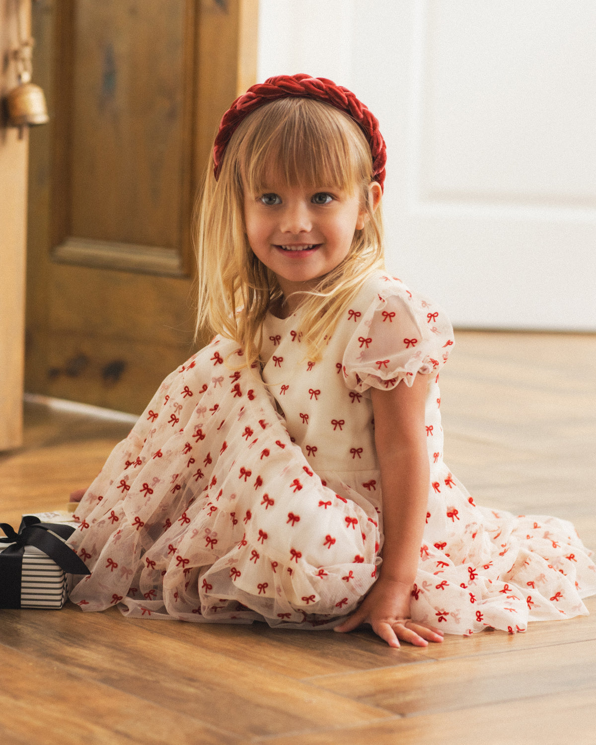 Dottie Dress Ruby Bows