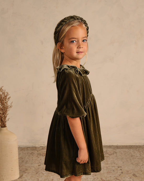 Adeline Olive Dress