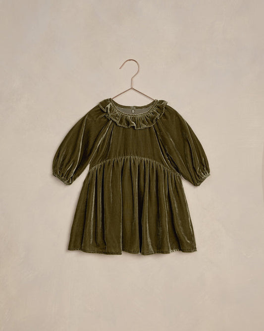 Adeline Olive Dress