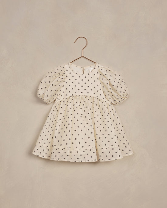 Luna Flocked Daisy Dress