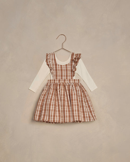 Agartha Copper Plaid Dress