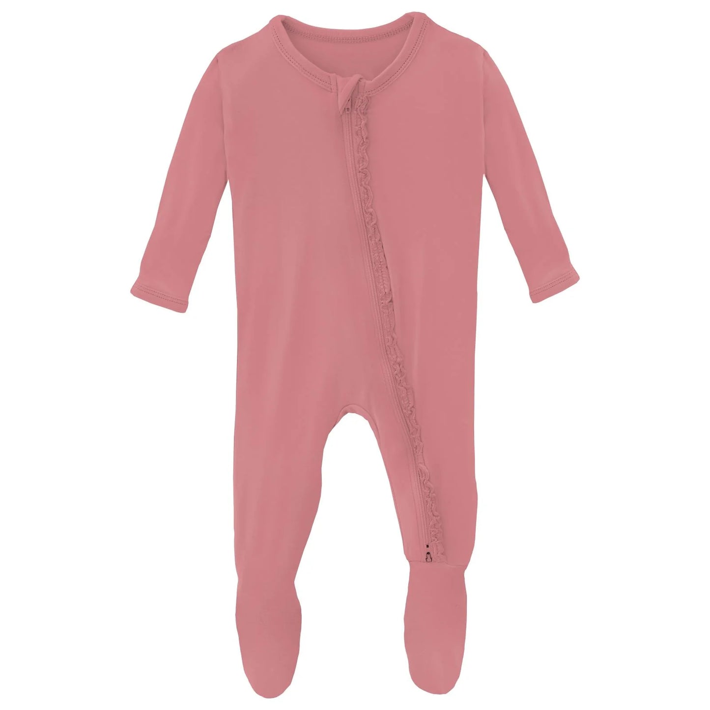 Desert Rose Ruffle Footie
