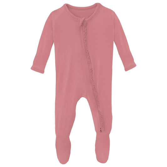 Desert Rose Ruffle Footie