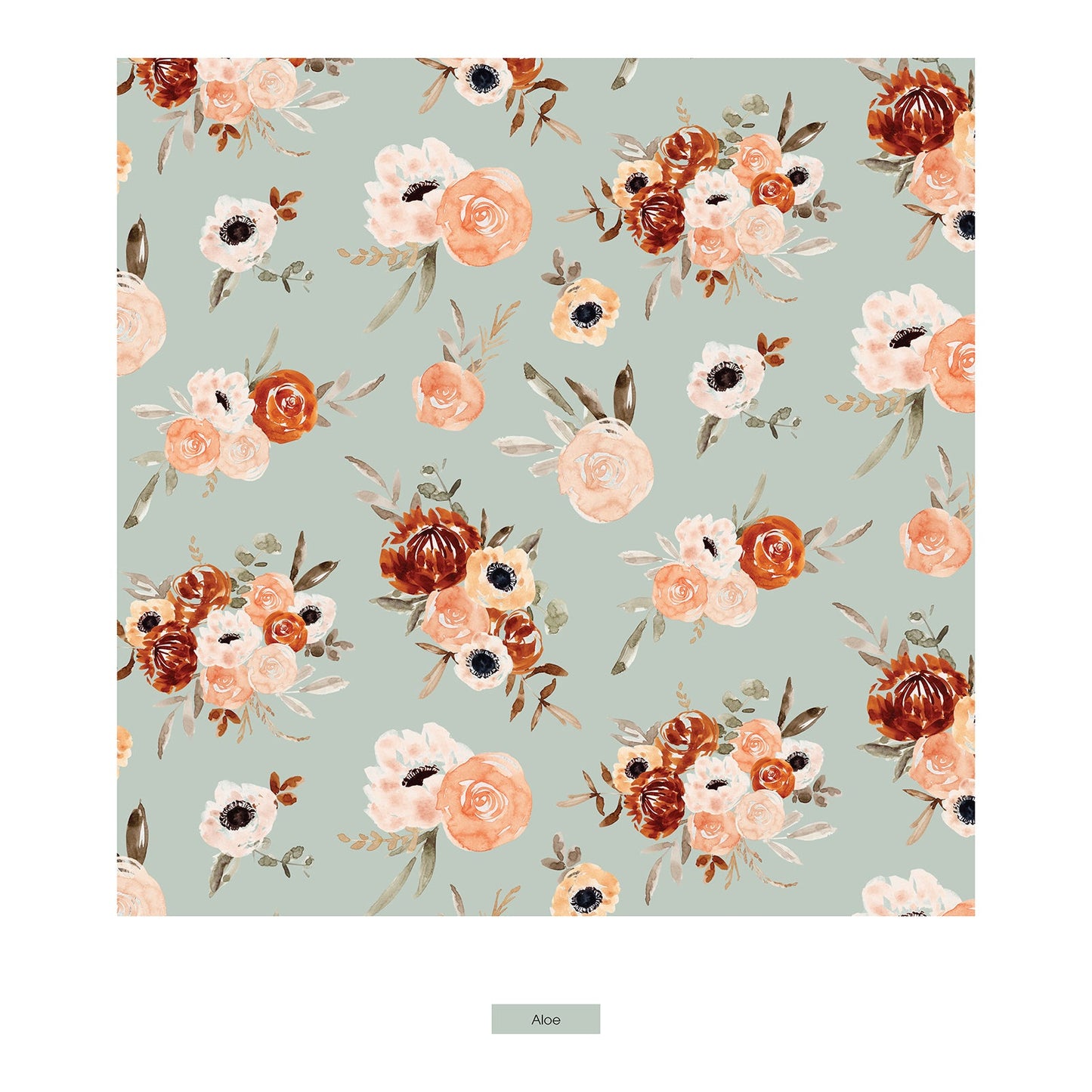 Aloe Fall Floral Zipper Footie