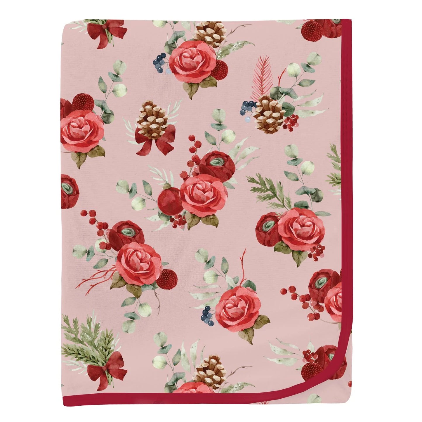 Baby Rose Hoiday Floral Swddle