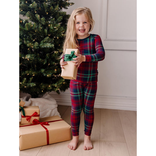 Peacock Plaid Pajama Set