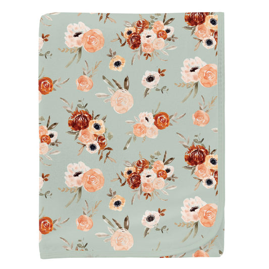 Aloe Fall Floral Swaddling Blanket